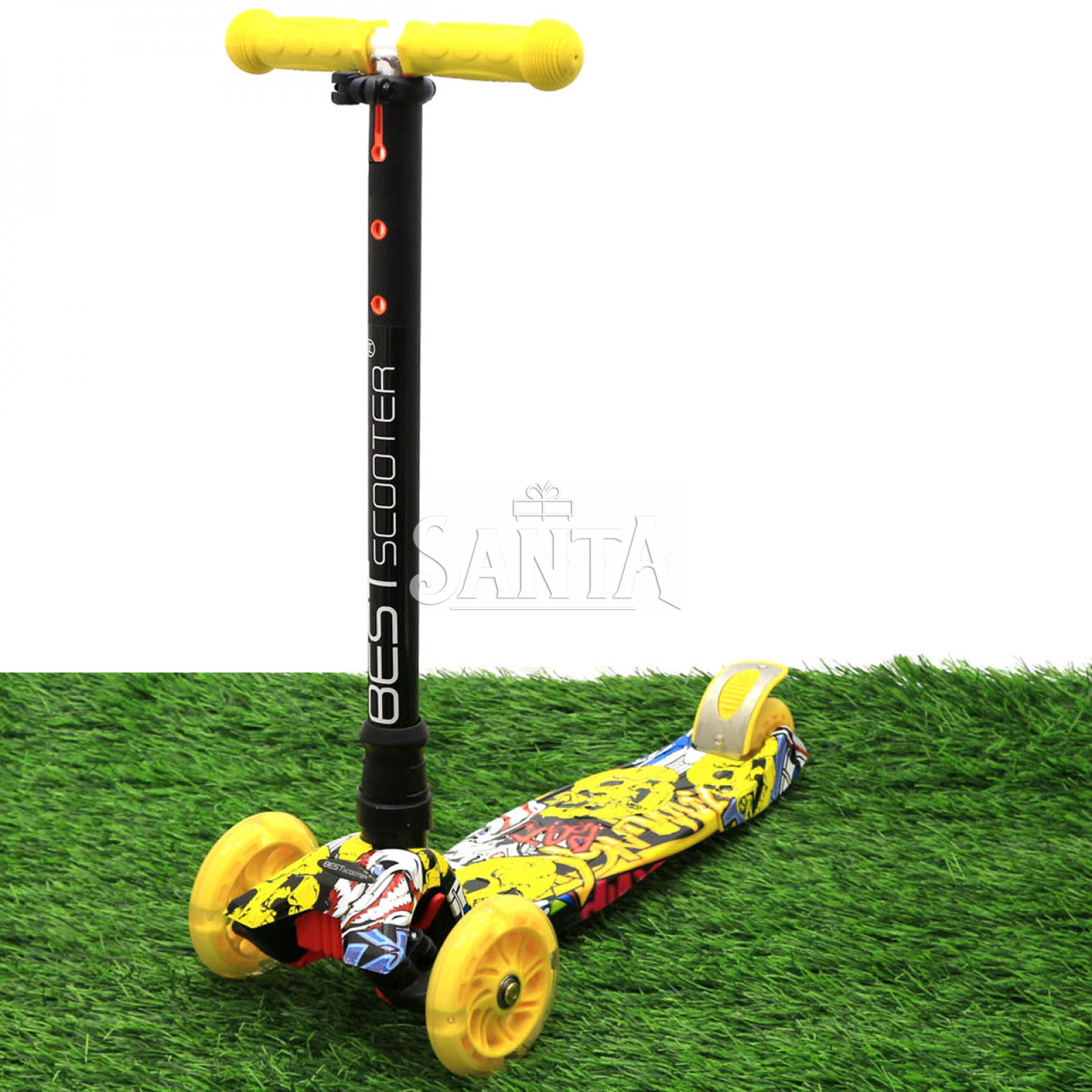 Самокат детский трехколёсный Best Scooter (ПУ колеса, светятся при движении) желтый (1394)
Самокат детский трехколёсный Best Scooter (ПУ колеса, светятся при движении) желтый (1394)