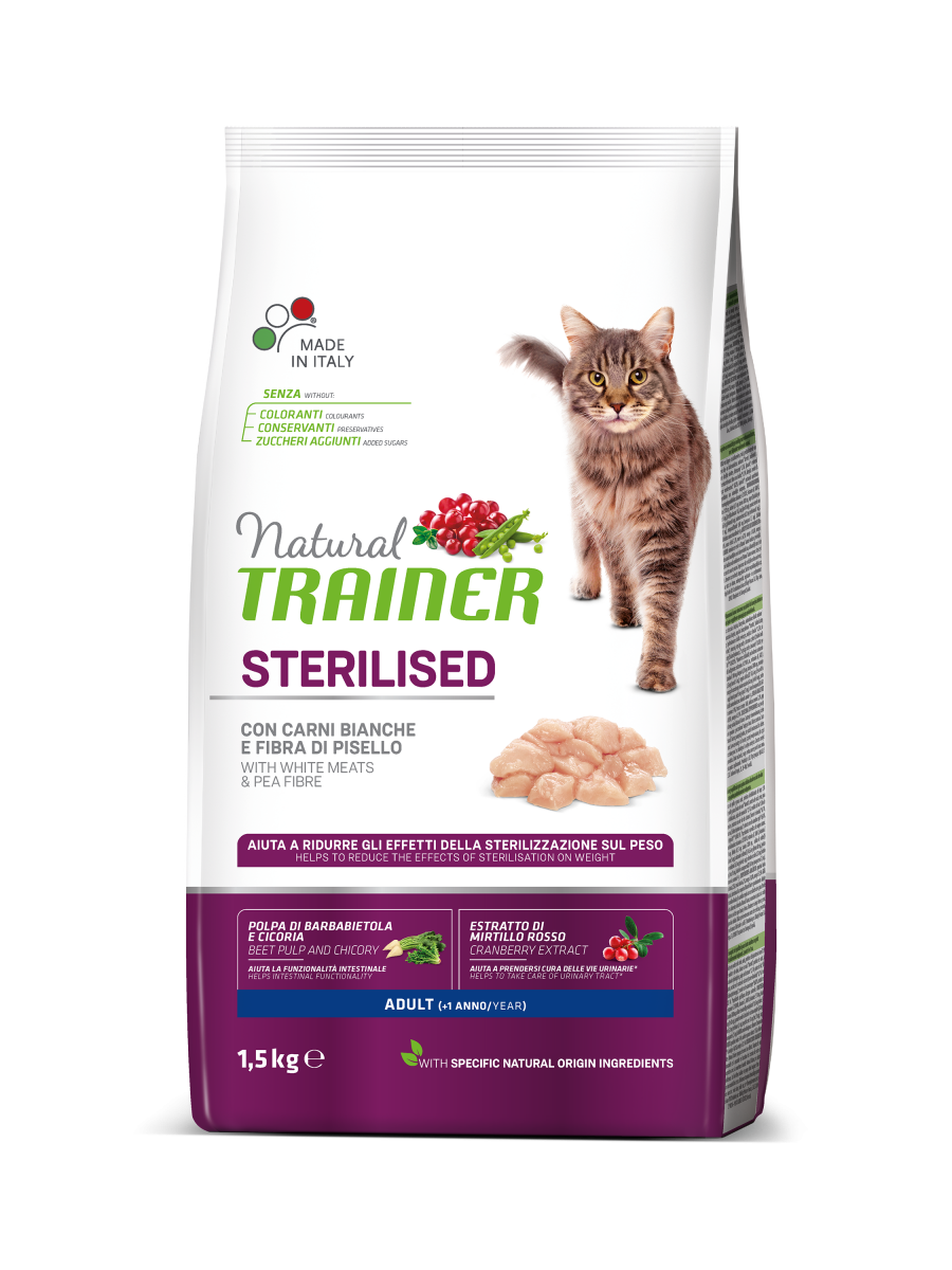 Сухой корм для кошек Trainer Natural Super Premium Adult Sterilised with fresh White Meats 1,5 кг (8059149029757)
Сухой корм для кошек Trainer Natural Super Premium Adult Sterilised with fresh White Meats 1,5 кг (8059149029757)
