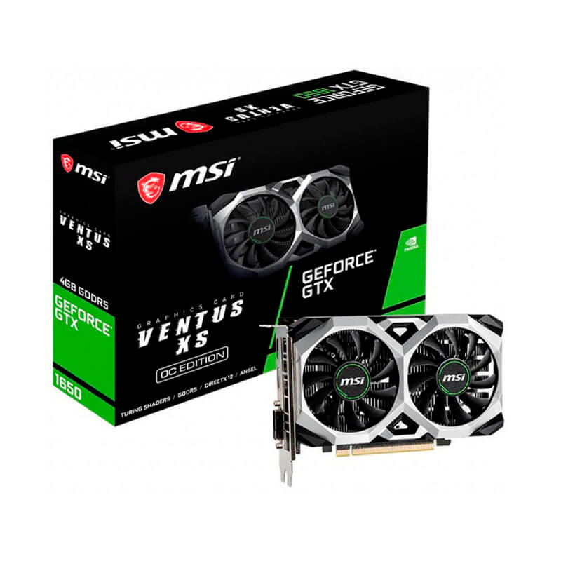 Видеокарта GF GTX 1650 4GB GDDR5 Ventus XS OCV1 MSI (GeForce GTX 1650 VENTUS XS 4G OCV1)
Видеокарта GF GTX 1650 4GB GDDR5 Ventus XS OCV1 MSI (GeForce GTX 1650 VENTUS XS 4G OCV1)