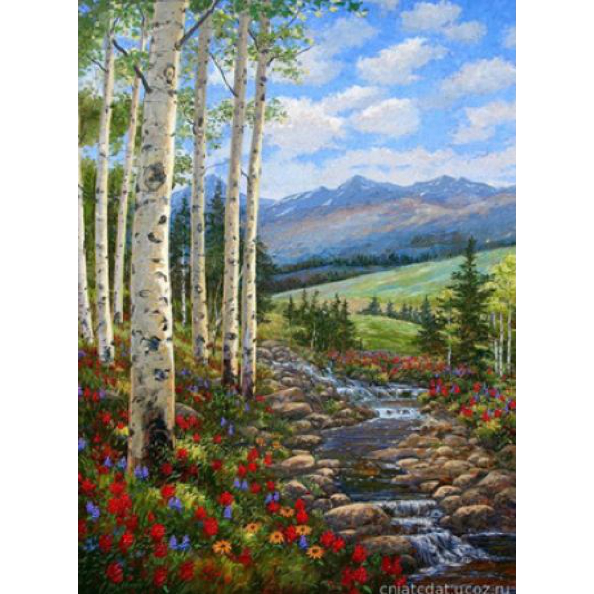 Раск-ка по номер. 40*50см "Ручей у берез" карт.уп (холст на раме краск. кисти. ) 
Раск-ка по номер. 40*50см "Ручей у берез" карт.уп (холст на раме краск. кисти. )