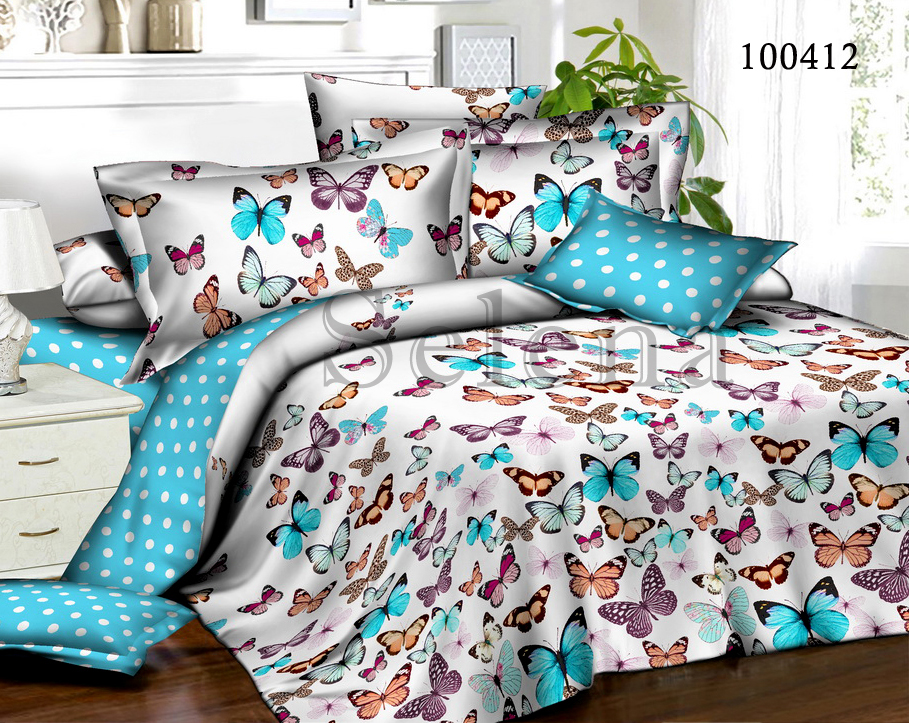 Комплект постельного белья Selena Бязь Люкс Кокетка евро 100412 
Комплект постельного белья Selena Бязь Люкс Кокетка евро 100412
