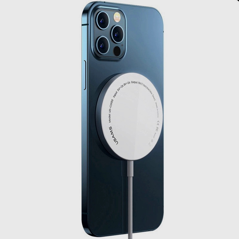 Беспроводное зарядное устройство Usams US-CD155 for iPhone 12, 15W, Type-C (магнитный) Белый
Беспроводное зарядное устройство Usams US-CD155 for iPhone 12, 15W, Type-C (магнитный) Белый