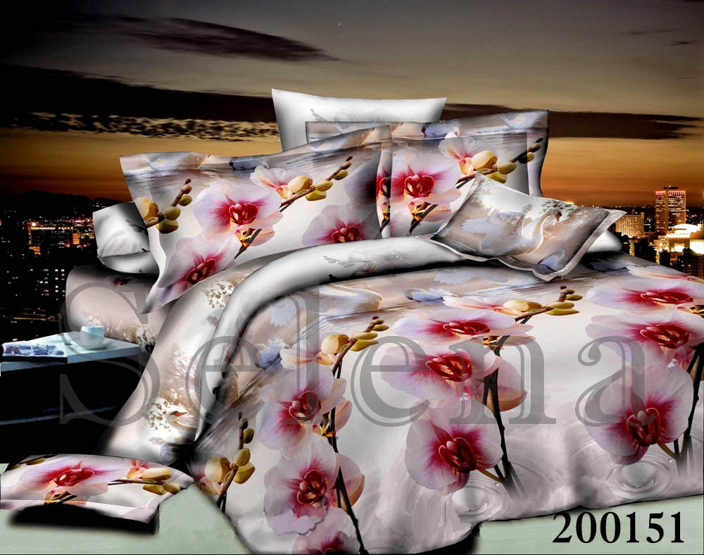 Комплект постельного белья Selena Ранфорс Орхидея полуторный 200151 
Комплект постельного белья Selena Ранфорс Орхидея полуторный 200151