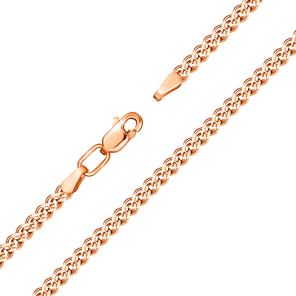 Браслет из красного золота в плетении Нонна с алмазной гранью 000117255, 4,5мм 19.5 размера 
Браслет из красного золота в плетении Нонна с алмазной гранью 000117255, 4,5мм 19.5 размера