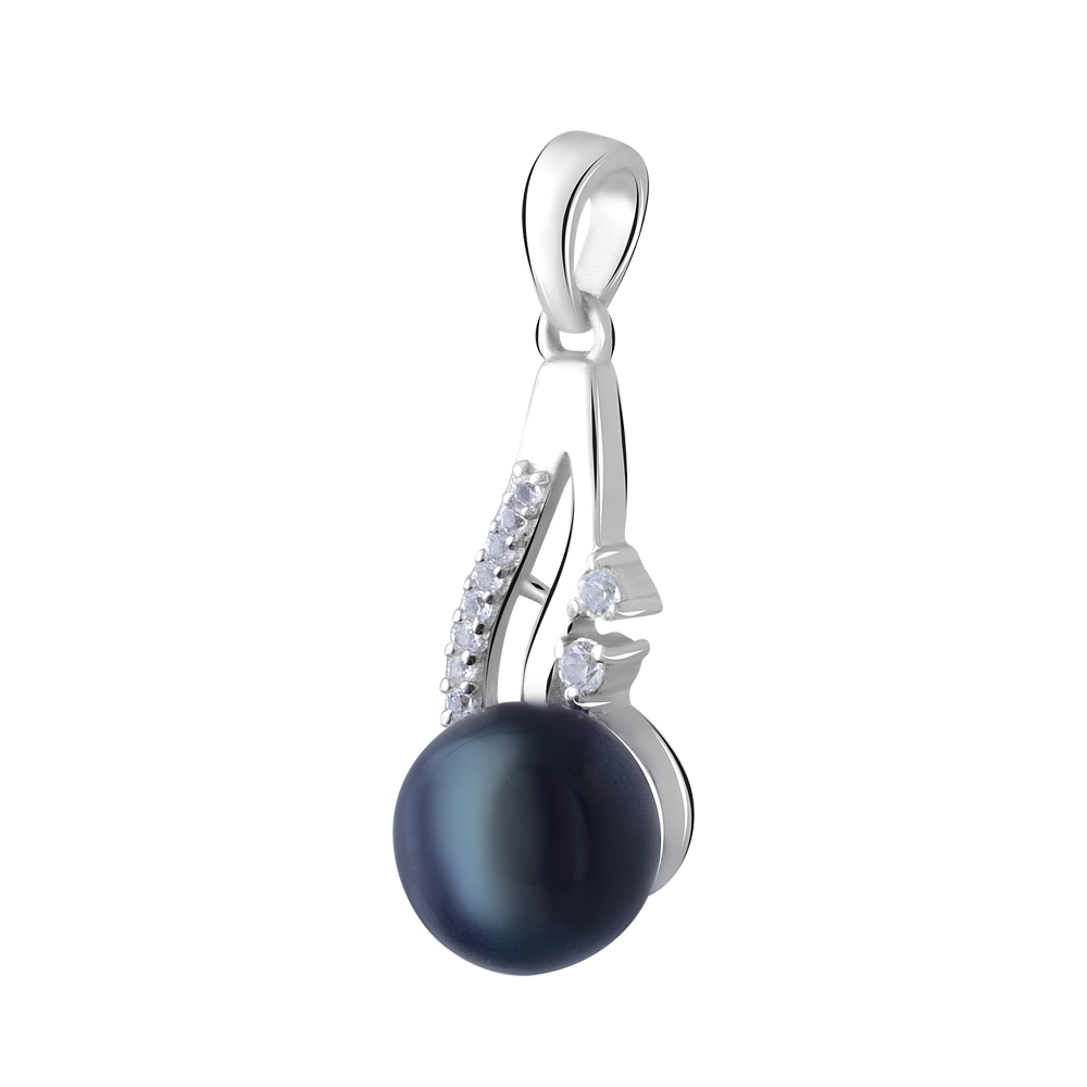 Срібна підвіска 925 проби 3,41 гр. з чорною перлиною з о. Таїті "Maruata Pearls" та білими топазами 5,66 карат Valentine
Срібна підвіска 925 проби 3,41 гр. з чорною перлиною з о. Таїті "Maruata Pearls" та білими топазами 5,66 карат Valentine