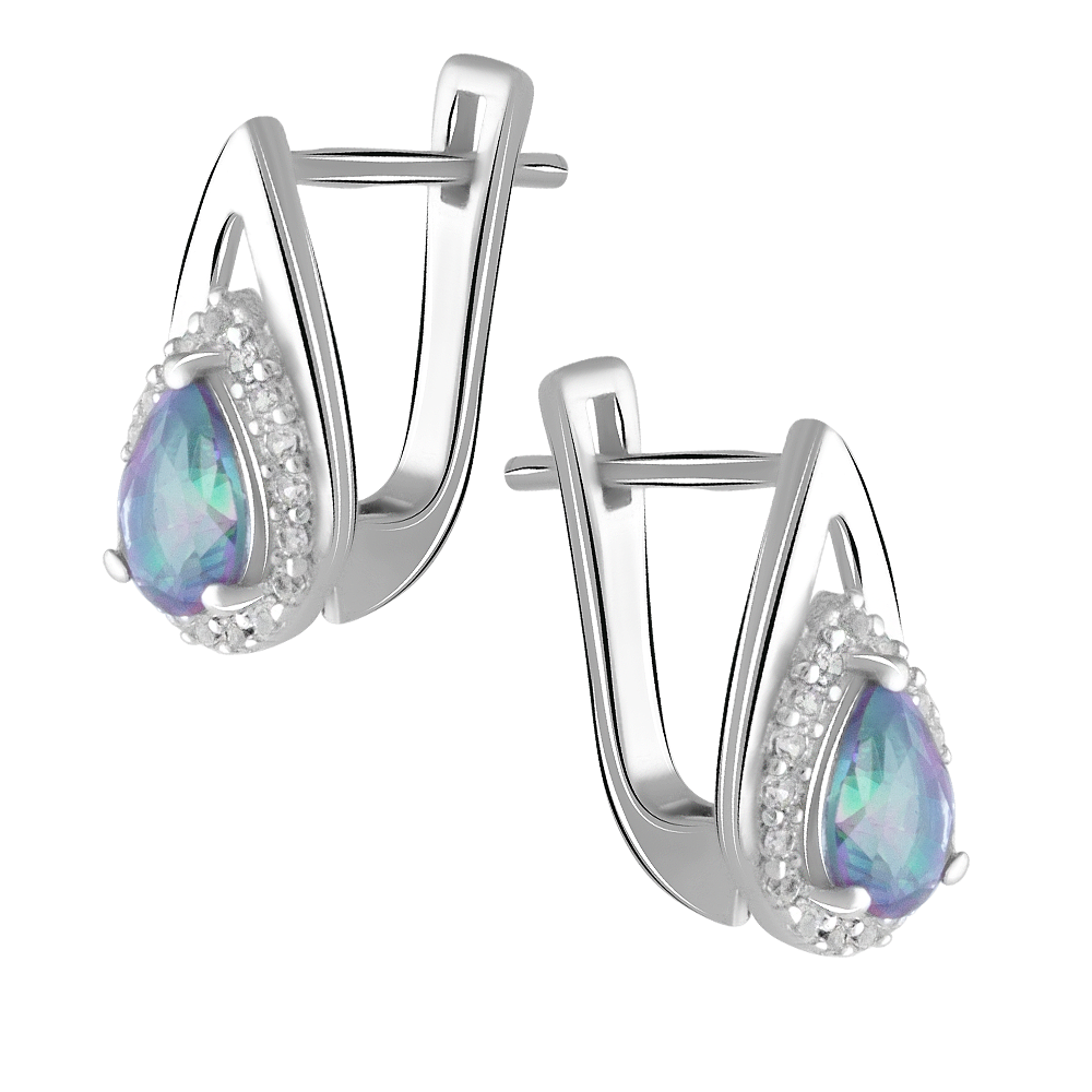 Срібні сережки 925 проби 3,64 гр. з містик зеленими топазами з США та білими топазами 1,39 карат Valentine
Срібні сережки 925 проби 3,64 гр. з містик зеленими топазами з США та білими топазами 1,39 карат Valentine