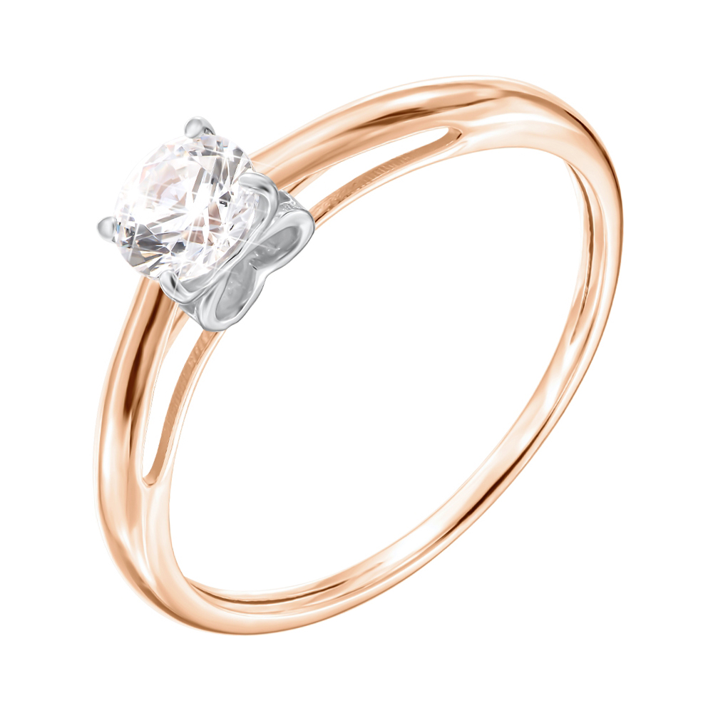 Золотое кольцо в комбинированном цвете с цирконием Swarovski 000140746 17.5 размера
Золотое кольцо в комбинированном цвете с цирконием Swarovski 000140746 17.5 размера