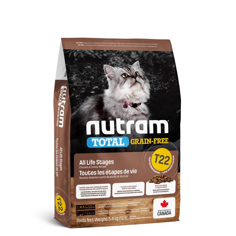 Беззерновой корм для котов Nutram (Нутрам) TOTAL Grain-Free Turkey & Chicken Cat с курицей и индейкой (20 кг)
Беззерновой корм для котов Nutram (Нутрам) TOTAL Grain-Free Turkey & Chicken Cat с курицей и индейкой (20 кг)