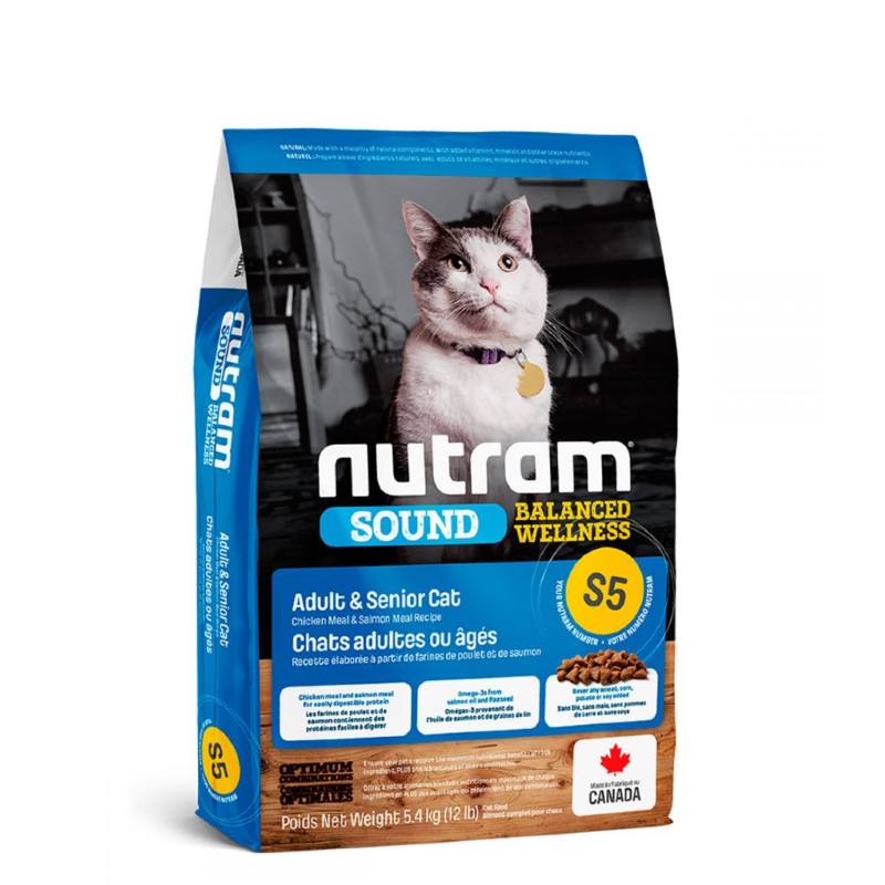 Сухой корм для взрослых/пожилых котов Nutram S5 Sound Balanced Wellness Natural Adult&Senior Cat с курицей и лососем (20 кг)
Сухой корм для взрослых/пожилых котов Nutram S5 Sound Balanced Wellness Natural Adult&Senior Cat с курицей и лососем (20 кг)