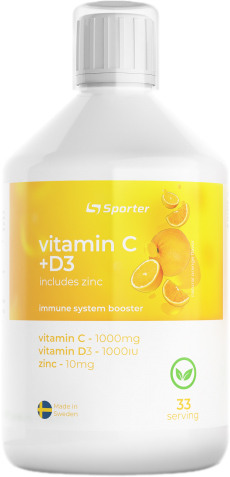 Витаминно-минеральный комплекс Sporter Vitamin C + D3 500 мл Orange (4820249720158)
Витаминно-минеральный комплекс Sporter Vitamin C + D3 500 мл Orange (4820249720158)