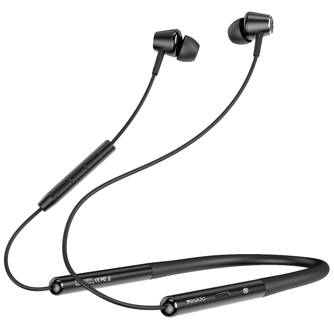 Наушники беспроводные вакуумные Yesido, Black (YPS07-black) 
Наушники беспроводные вакуумные Yesido, Black (YPS07-black)
