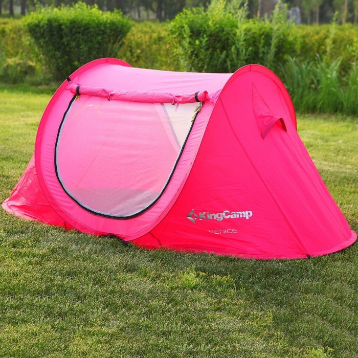 Палатка туристическая двухместная KingCamp Venice раскладывается автоматически rose red
Палатка туристическая двухместная KingCamp Venice раскладывается автоматически rose red