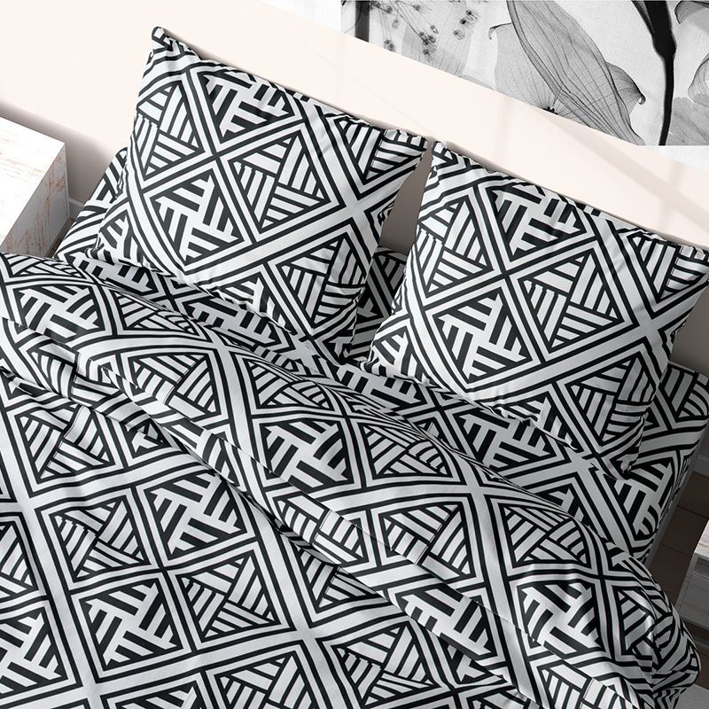 Комплект постельного белья из бязи Time Textile Лабиринт двуспальный Белый, Черный TT170408-d 50х70
Комплект постельного белья из бязи Time Textile Лабиринт двуспальный Белый, Черный TT170408-d 50х70