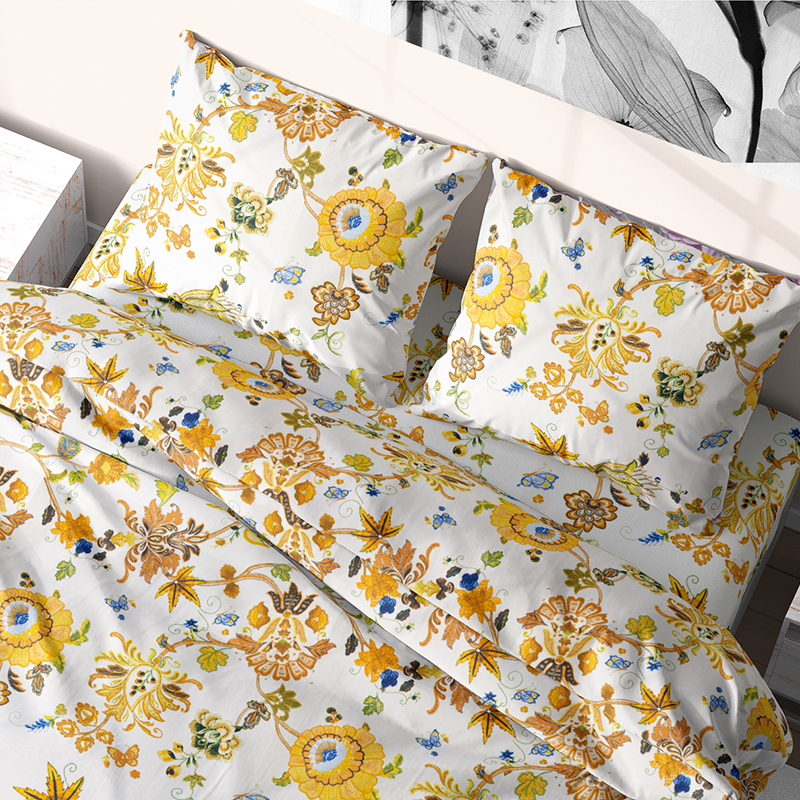 Комплект постельного белья Time Textile Солнечный день полуторный Желтый TT170440-p 70х70 
Комплект постельного белья Time Textile Солнечный день полуторный Желтый TT170440-p 70х70