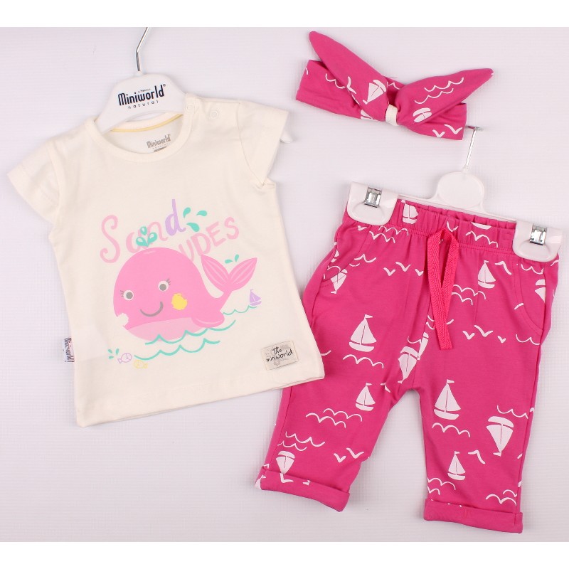 Футболка + Шорты + Бандана для девочки MINIWORLD 14352 74 см фуксия (554999) 
Футболка + Шорты + Бандана для девочки MINIWORLD 14352 74 см фуксия (554999)