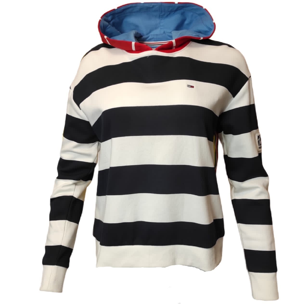 Толстовка Tommy Hilfiger с капюшоном в красную, синюю, белую и желтую полоску 76A7106 M.
Толстовка Tommy Hilfiger с капюшоном в красную, синюю, белую и желтую полоску 76A7106 M.