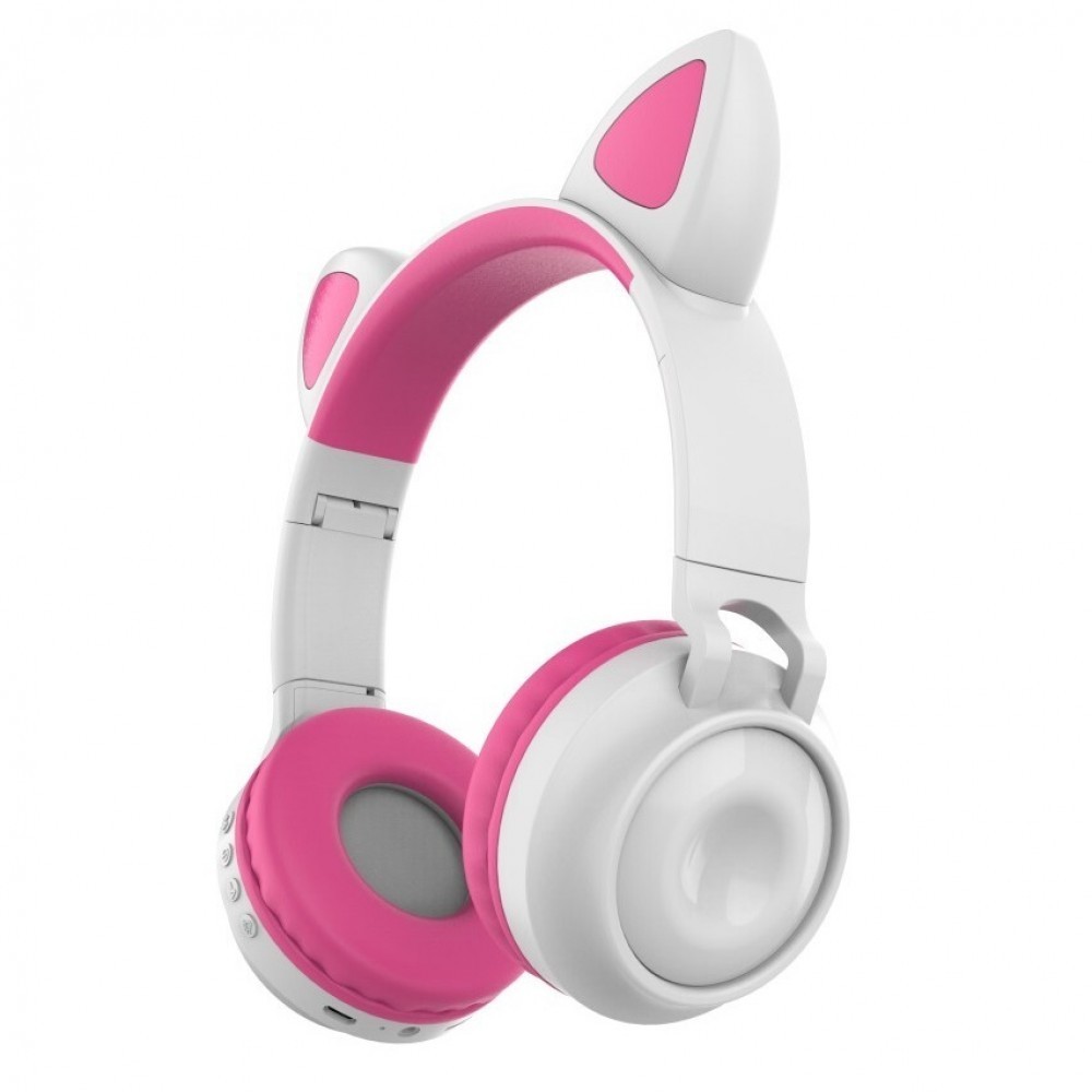 Беспроводные Bluetooth наушники ZW-028 Cat Ear с ушками и LED подсветкой Белый/розовый
Беспроводные Bluetooth наушники ZW-028 Cat Ear с ушками и LED подсветкой Белый/розовый