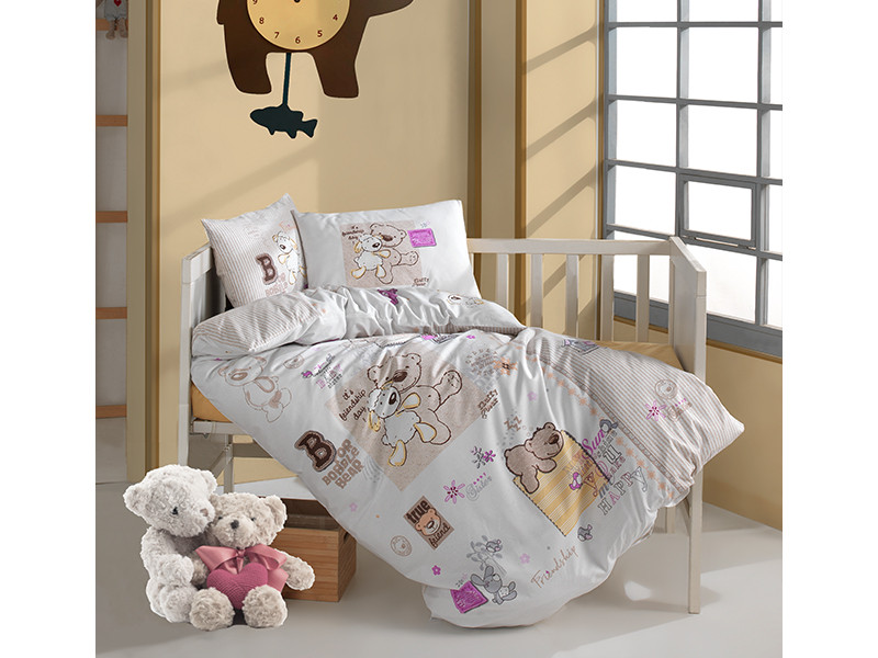 Постельное белье в детскую кроватку Clasy 100x150 Ranforce Frienship, Турция Код 8069
Постельное белье в детскую кроватку Clasy 100x150 Ranforce Frienship, Турция Код 8069
