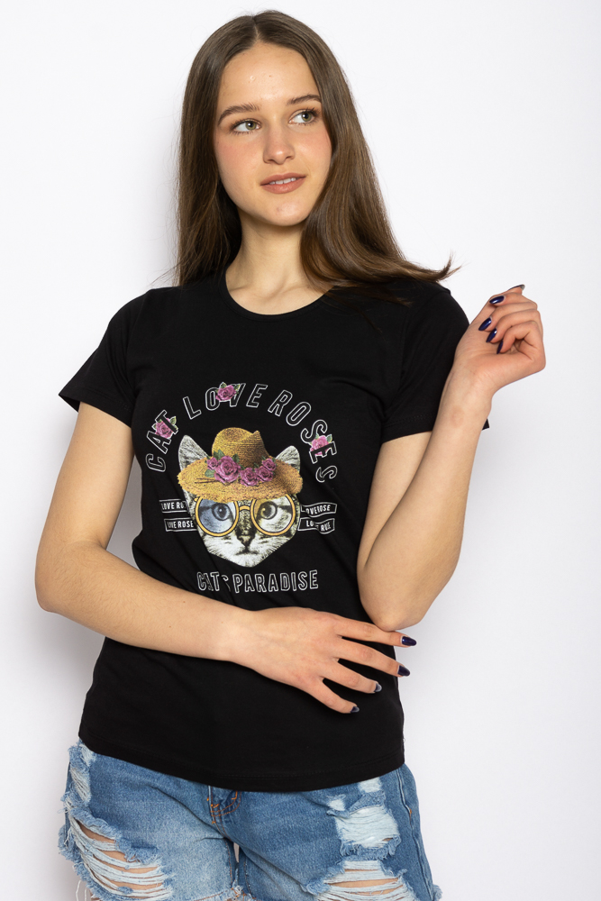 Футболка женская Кот в шляпе Time of Style 600F011 Черный, Футболка женская Кот в шляпе Time of Style 600F011 XL Черный
Футболка женская Кот в шляпе Time of Style 600F011 Черный, Футболка женская Кот в шляпе Time of Style 600F011 XL Черный