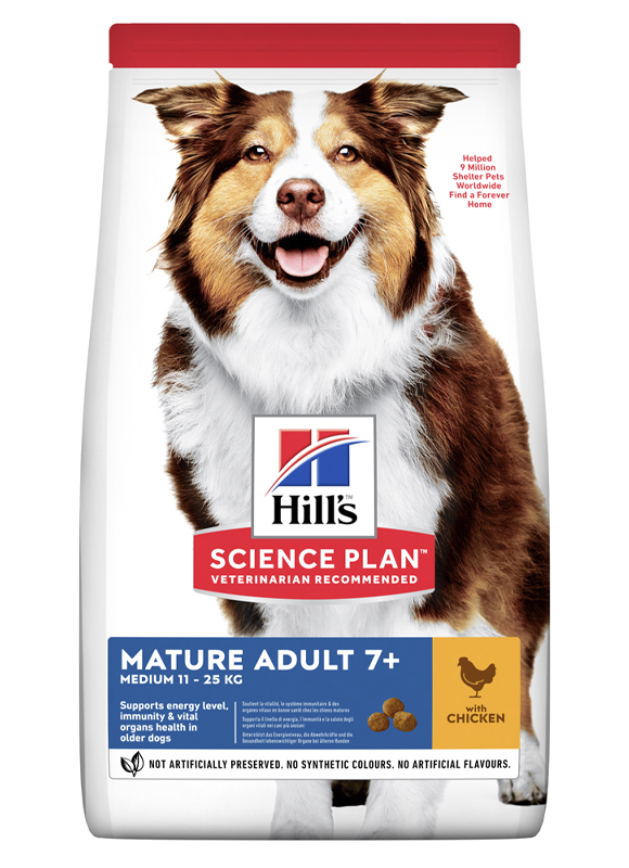 Сухой корм HILL'S SCIENCE PLAN Mature Adult Medium для собак с Курицей - 14 кг
Сухой корм HILL'S SCIENCE PLAN Mature Adult Medium для собак с Курицей - 14 кг