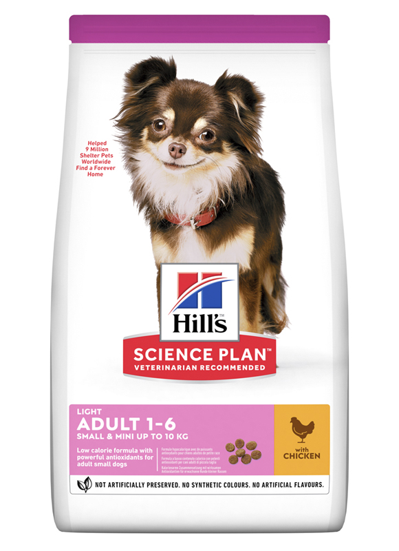 Сухой корм HILL'S SCIENCE PLAN Adult Light Small & Mini для собак с Курицей - 6 кг
Сухой корм HILL'S SCIENCE PLAN Adult Light Small & Mini для собак с Курицей - 6 кг