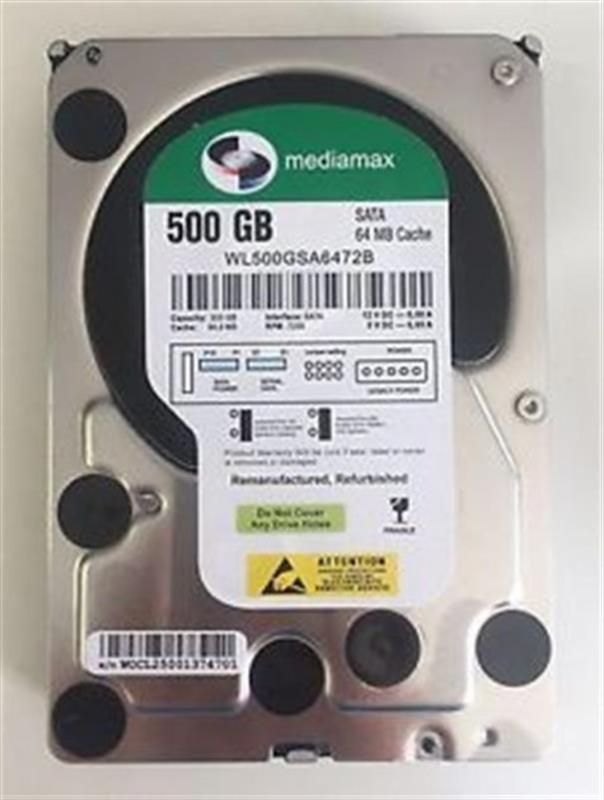 Накопитель HDD 3.5" SATA 500GB Mediamax 7200rpm 64MB (WL500GSA6472B) Refurbished
Накопитель HDD 3.5" SATA 500GB Mediamax 7200rpm 64MB (WL500GSA6472B) Refurbished
