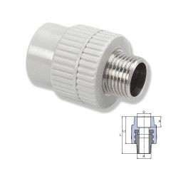 Переход с металлической наружной резьбой Wavin Ekoplastic - 32мм, Rp - 3/4 (SZE03225XX)
Переход с металлической наружной резьбой Wavin Ekoplastic - 32мм, Rp - 3/4 (SZE03225XX)