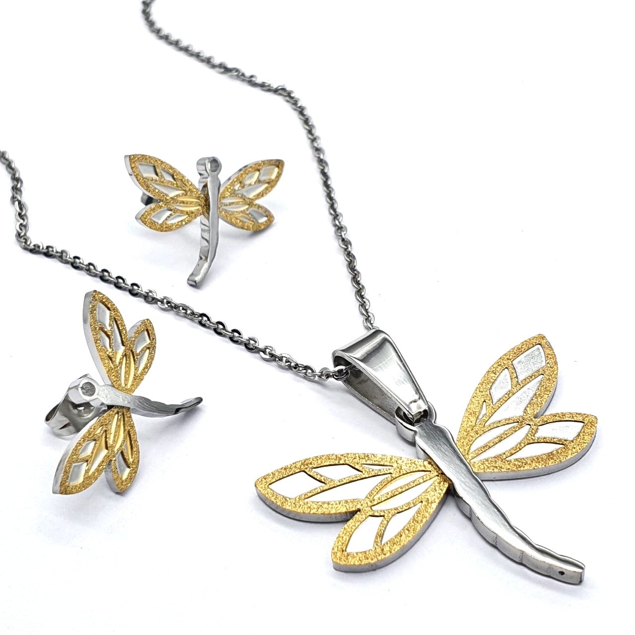 Набор украшений Steel Evolution "SteelDragonfly" серьги и подвеска из медицинской стали PSN 1710
Набор украшений Steel Evolution "SteelDragonfly" серьги и подвеска из медицинской стали PSN 1710