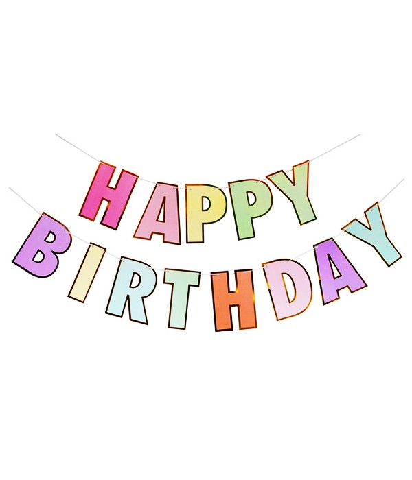 Бумажная гирлянда на день рождения "Happy Birthday" Candy Letters 2 м (40-161)
Бумажная гирлянда на день рождения "Happy Birthday" Candy Letters 2 м (40-161)