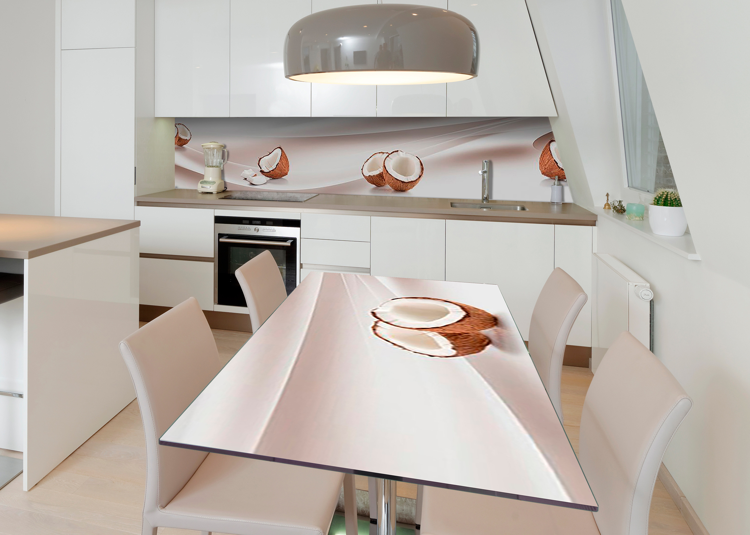 Виниловая 3D наклейка на стол Zatarga Кокосовая мякоть 600х1200 мм 
Виниловая 3D наклейка на стол Zatarga Кокосовая мякоть 600х1200 мм