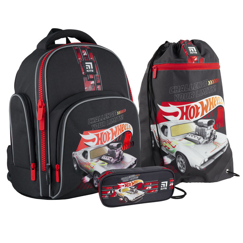 Школьный набор рюкзак + пенал + сумка Kite Hot Wheels (HW21-706S) 770 г 36x29x16,5 см 15,5 л серый
Школьный набор рюкзак + пенал + сумка Kite Hot Wheels (HW21-706S) 770 г 36x29x16,5 см 15,5 л серый