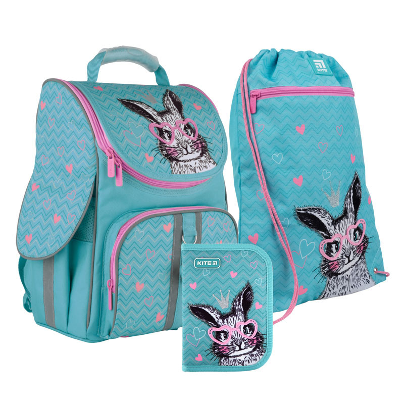 Школьный набор рюкзак + пенал + сумка Kite Cute Bunny (K21-501S-4) 970 г 35x25x13 см 11,5 л бирюзовый
Школьный набор рюкзак + пенал + сумка Kite Cute Bunny (K21-501S-4) 970 г 35x25x13 см 11,5 л бирюзовый