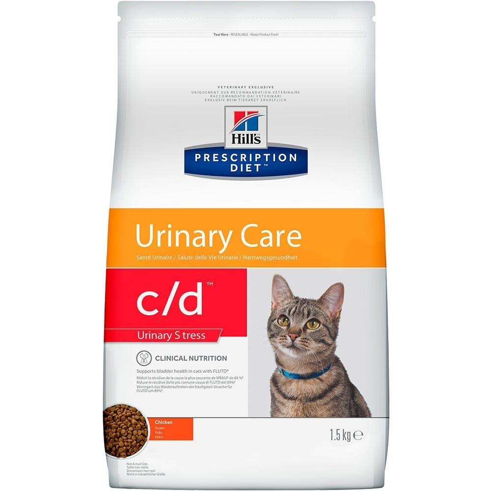 Сухой диетический корм для кошек (Хиллс) Hill's Prescription Diet c/d Urinary Stress при профилактике цистита и мочекаменной болезни, в том числе вызванные стрессом с курицей 1.5 кг (052742284200)
Сухой диетический корм для кошек (Хиллс) Hill's Prescription Diet c/d Urinary Stress при профилактике цистита и мочекаменной болезни, в том числе вызванные стрессом с курицей 1.5 кг (052742284200)