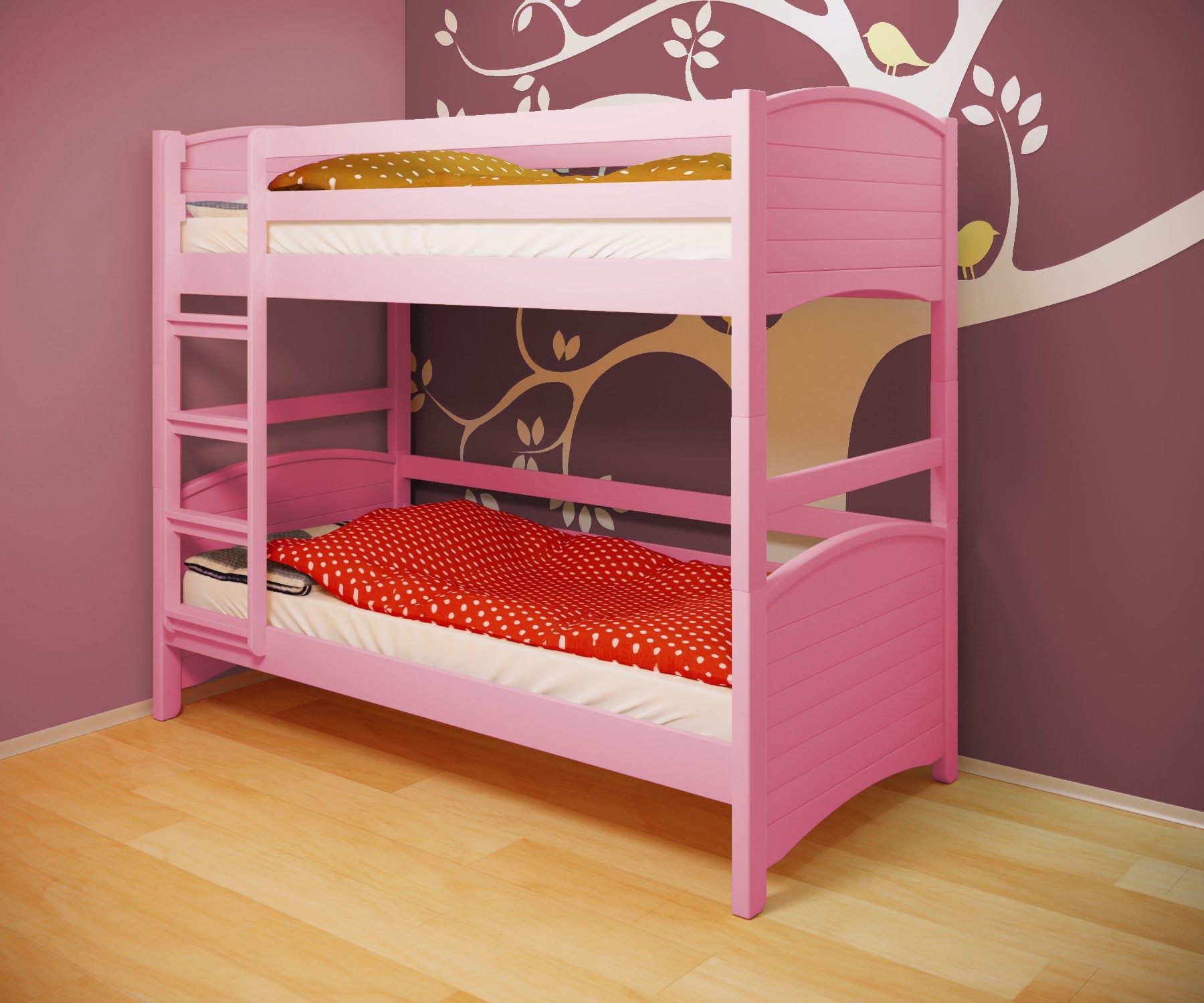 Кровать двухъярусная RainbowDream Доминика 80х190 см розовый массив ольхи, без ящиков
Кровать двухъярусная RainbowDream Доминика 80х190 см розовый массив ольхи, без ящиков