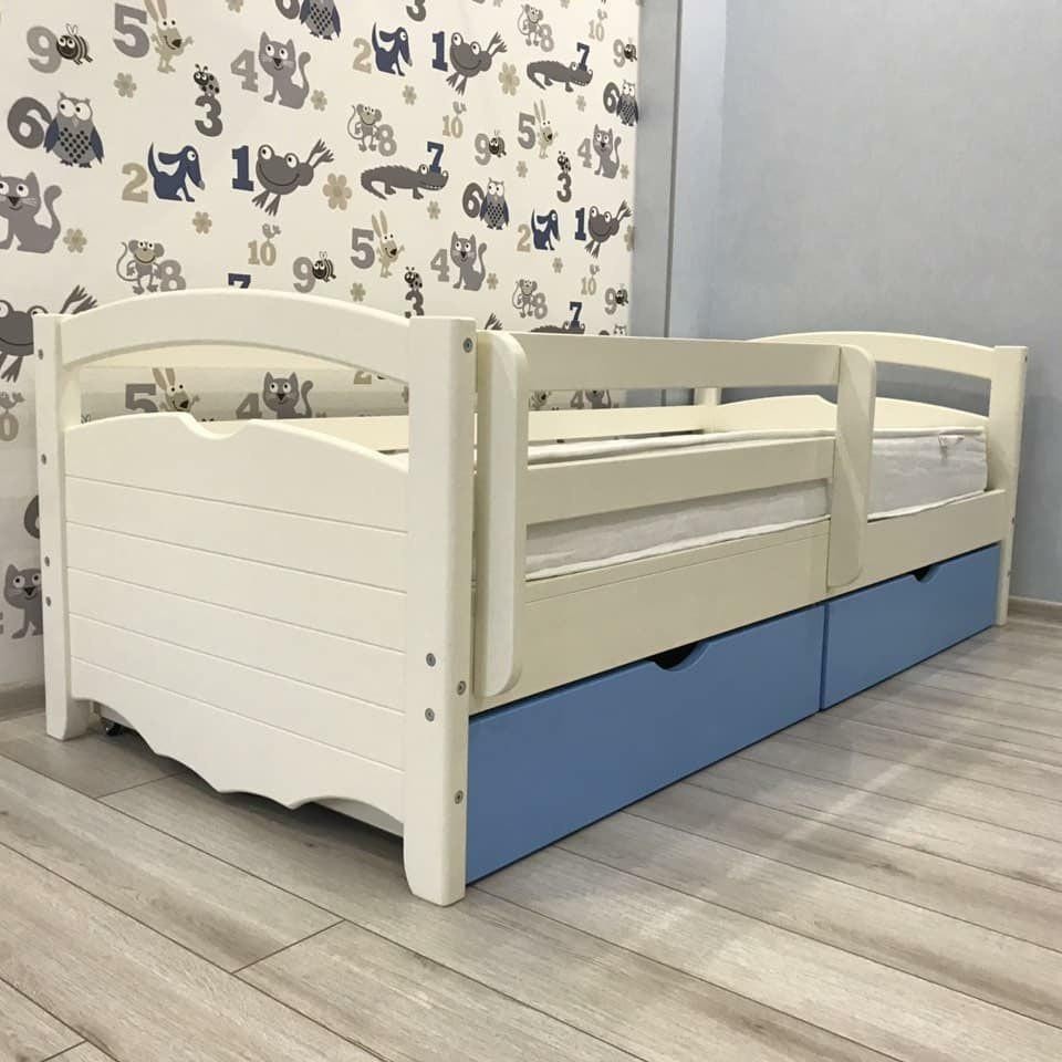 Кровать односпальная тахта RainbowDream Фирина 80х200 см бело-голубой массив ольхи, с ящиками и бортом
Кровать односпальная тахта RainbowDream Фирина 80х200 см бело-голубой массив ольхи, с ящиками и бортом