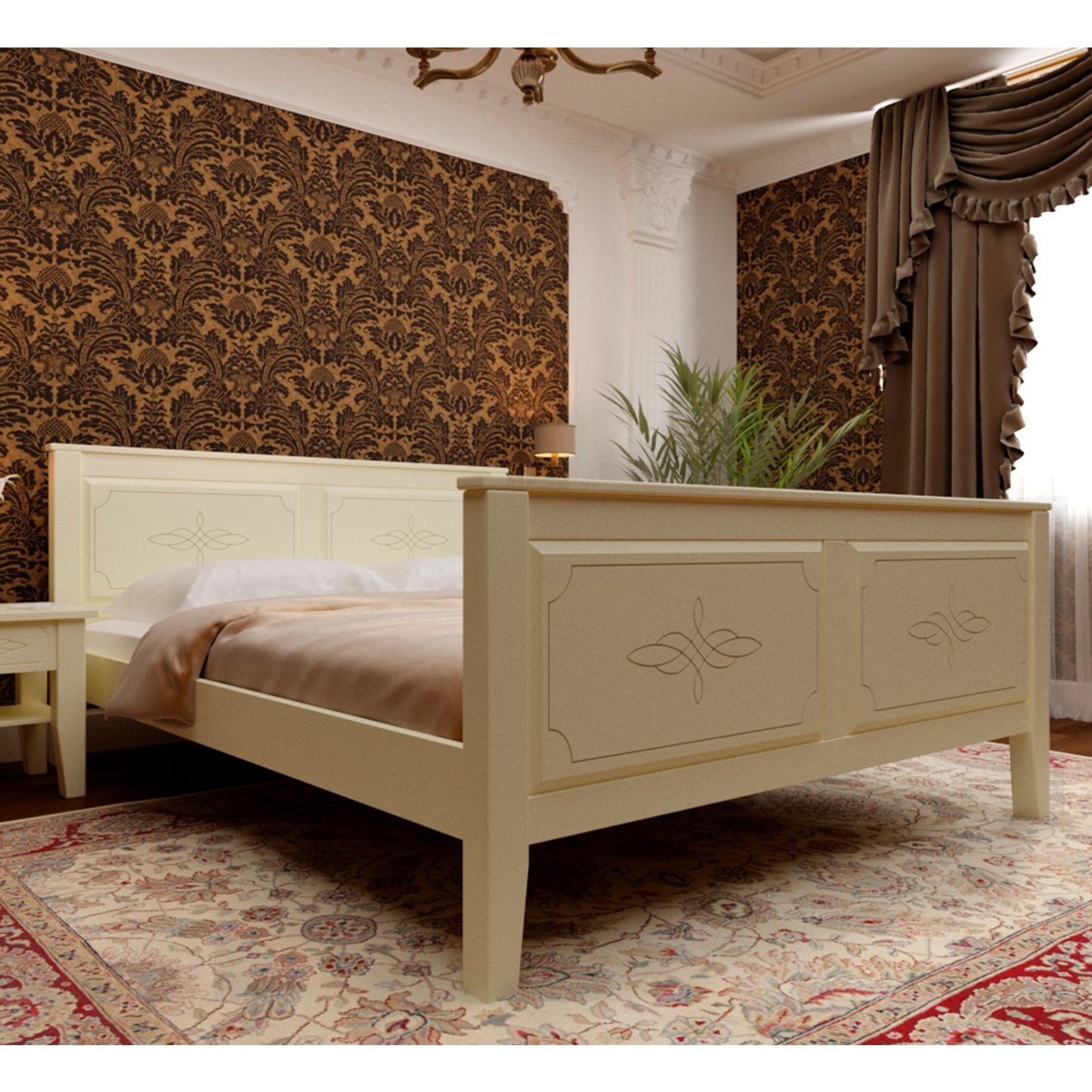 Кровать Майя с высоким изножьем (Червоноградский ДОК) Ваниль 140х200 см 91125_12
Кровать Майя с высоким изножьем (Червоноградский ДОК) Ваниль 140х200 см 91125_12