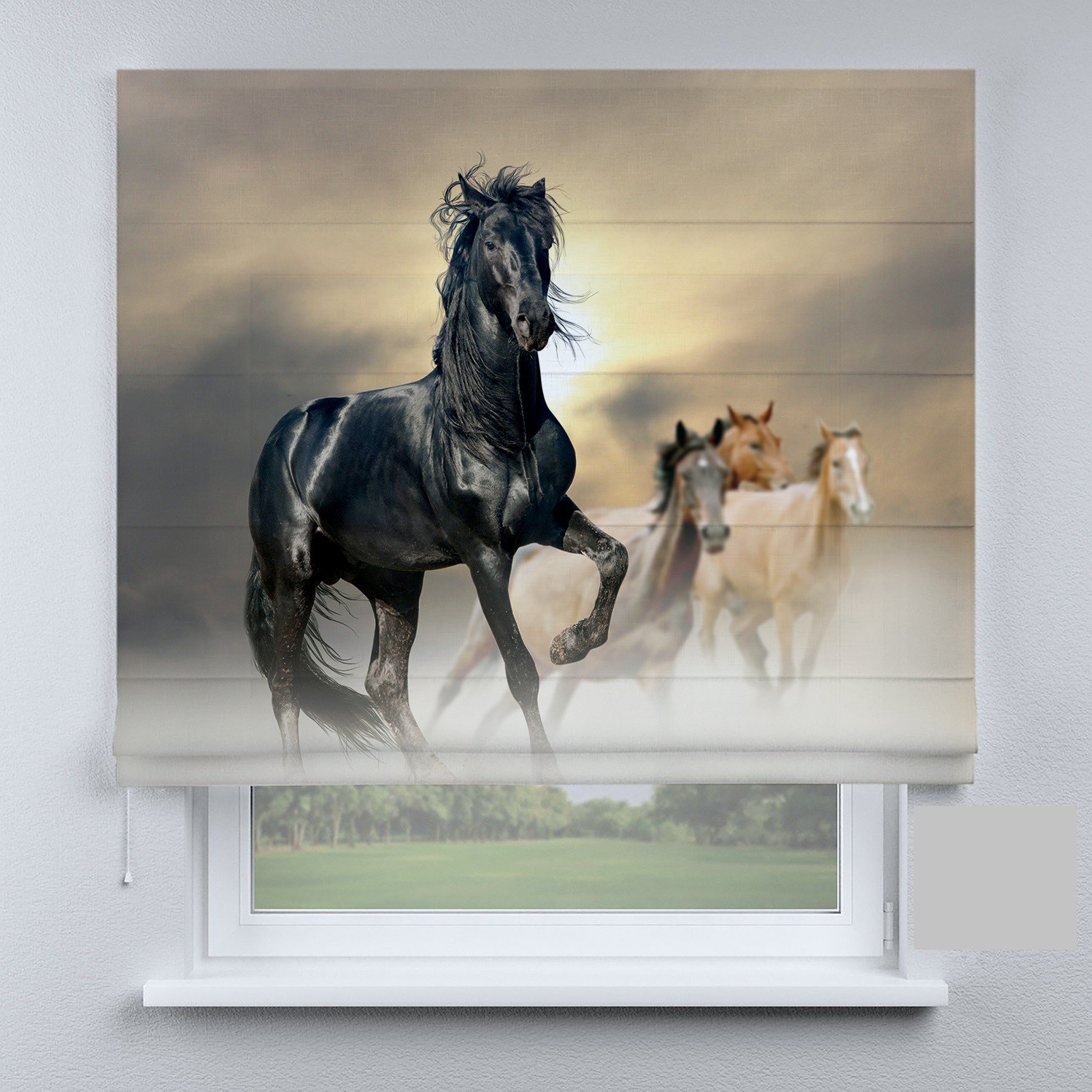 Римские шторы DECOLIV лошади 90*170 см 
Римские шторы DECOLIV лошади 90*170 см