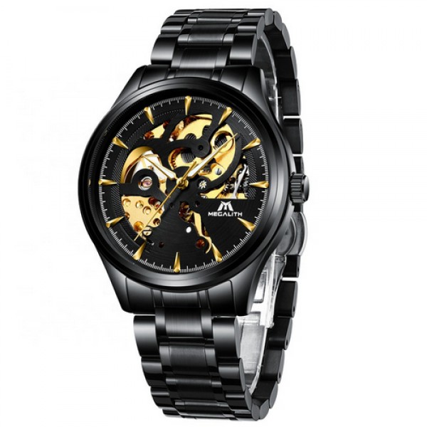 Мужские механические часы Megalith Black наручные классические на стальном браслете + коробка (1088-0047)
Мужские механические часы Megalith Black наручные классические на стальном браслете + коробка (1088-0047)