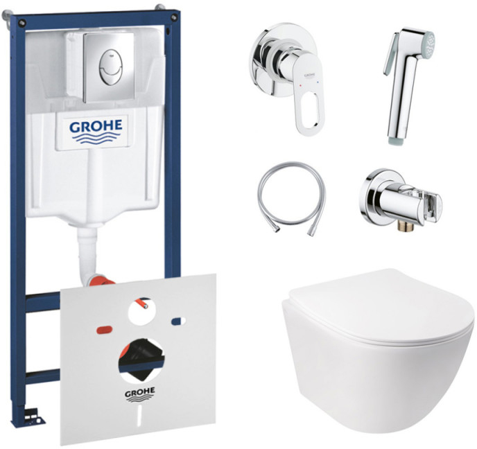Инсталляция GROHE Rapid SL 38721001 + унитаз QTAP Jay QT07335176W с сиденьем Soft Close дюропласт + душевой гарнитур GROHE BauLoop 111042
Инсталляция GROHE Rapid SL 38721001 + унитаз QTAP Jay QT07335176W с сиденьем Soft Close дюропласт + душевой гарнитур GROHE BauLoop 111042