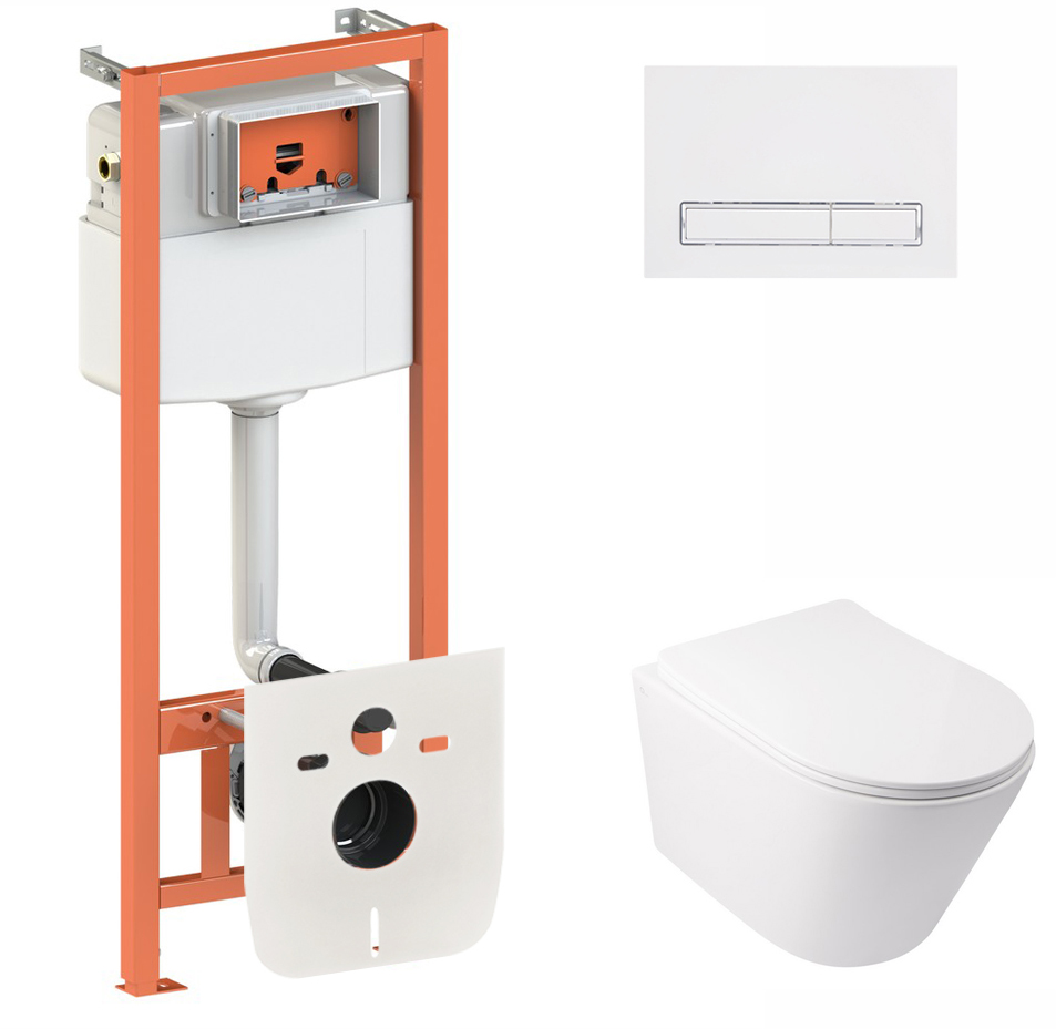 Инсталляция QTAP Nest QT0133M425 с панелью смыва QT0111M08V1384W + унитаз Swan QT16335178W с сиденьем Soft Close дюропласт
Инсталляция QTAP Nest QT0133M425 с панелью смыва QT0111M08V1384W + унитаз Swan QT16335178W с сиденьем Soft Close дюропласт
