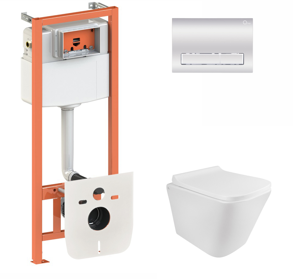 Инсталляция QTAP Nest QT0133M425 с панелью смыва QT0111M08381CRM + унитаз Tern QT1733052ERW с сиденьем Soft Close дюропласт 
Инсталляция QTAP Nest QT0133M425 с панелью смыва QT0111M08381CRM + унитаз Tern QT1733052ERW с сиденьем Soft Close дюропласт