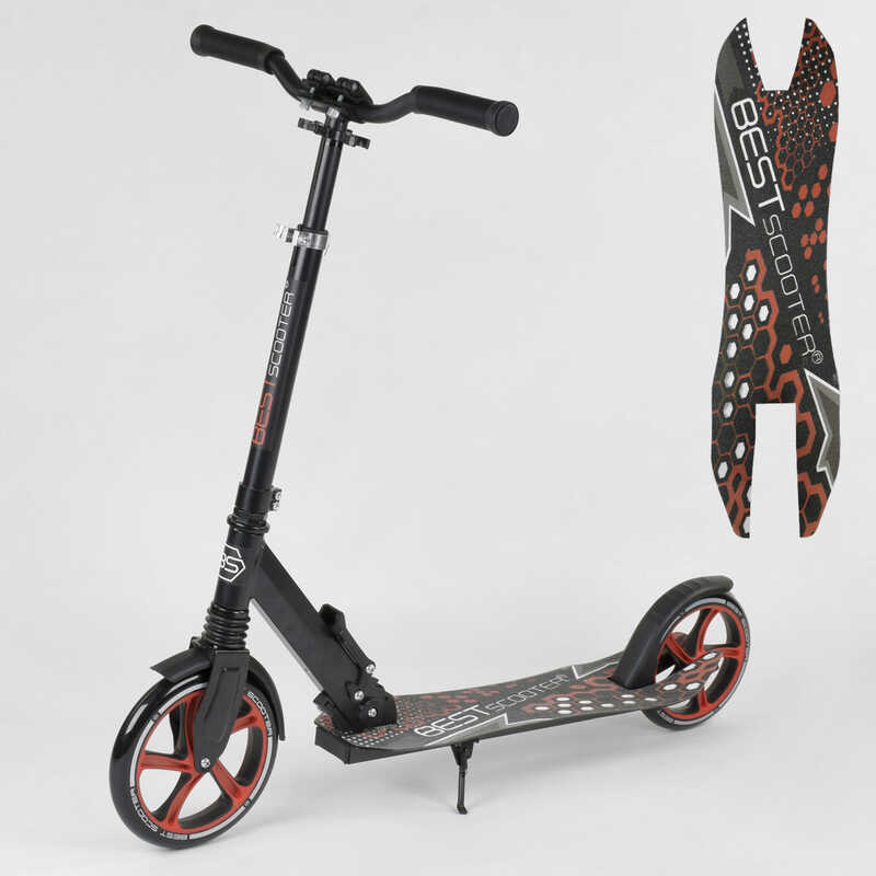 Самокат Best Scooter 88146 черно-коричневый, зажим руля, колеса PU - 22 см, заднее - 20 см, 1 амортизатор
Самокат Best Scooter 88146 черно-коричневый, зажим руля, колеса PU - 22 см, заднее - 20 см, 1 амортизатор