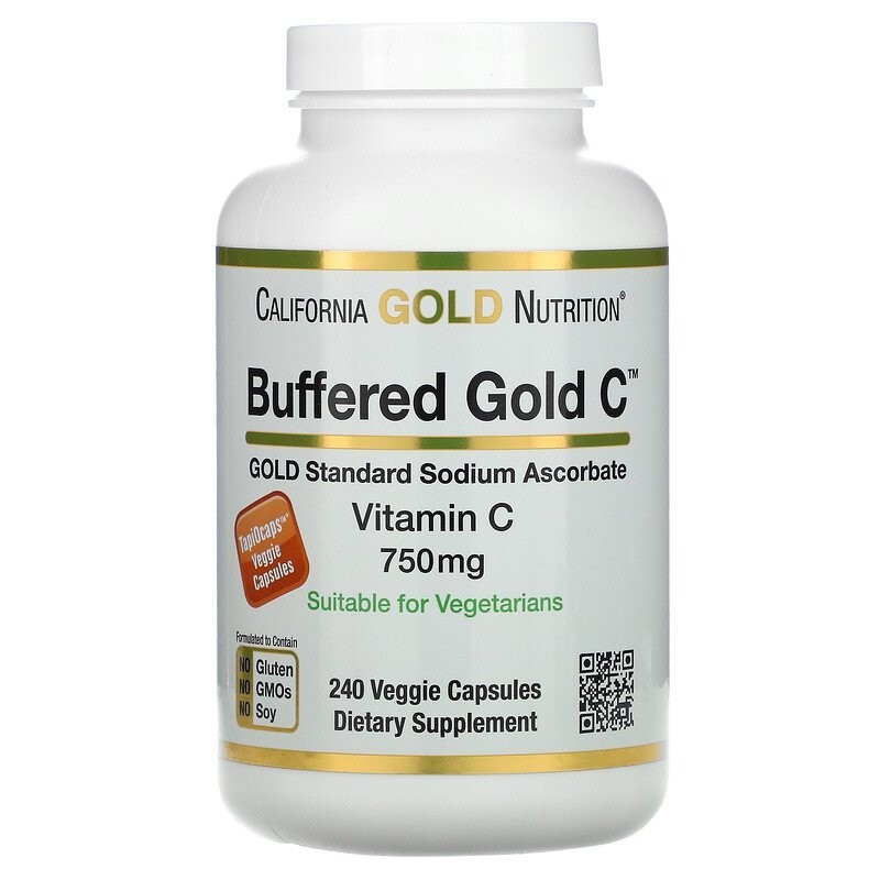 Витамины California Gold Nutrition Vitamin C Buffered Gold C 750 мг 240 капсул
Витамины California Gold Nutrition Vitamin C Buffered Gold C 750 мг 240 капсул