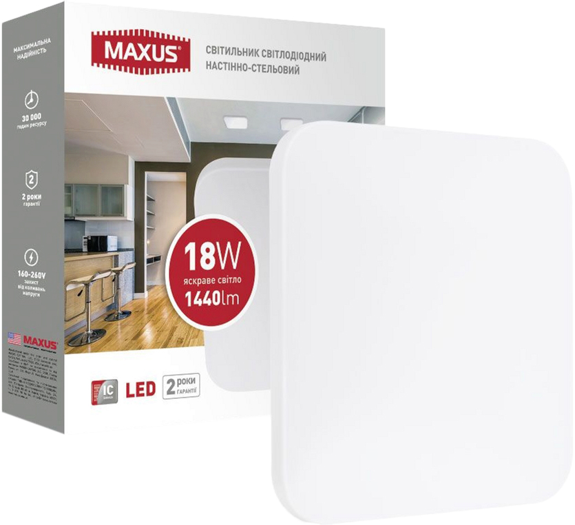 Светильник настенно-потолочный Maxus Ceiling light 18W 4100К S (1-MCL-1841-01-S)
Светильник настенно-потолочный Maxus Ceiling light 18W 4100К S (1-MCL-1841-01-S)