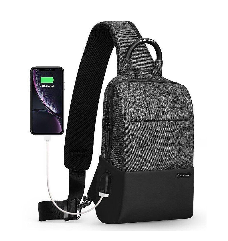 Рюкзак с одной лямкой (кросс боди) Mark Ryden Mini Lux MR7558 с USB объем 6л. Черный (2209)
Рюкзак с одной лямкой (кросс боди) Mark Ryden Mini Lux MR7558 с USB объем 6л. Черный (2209)