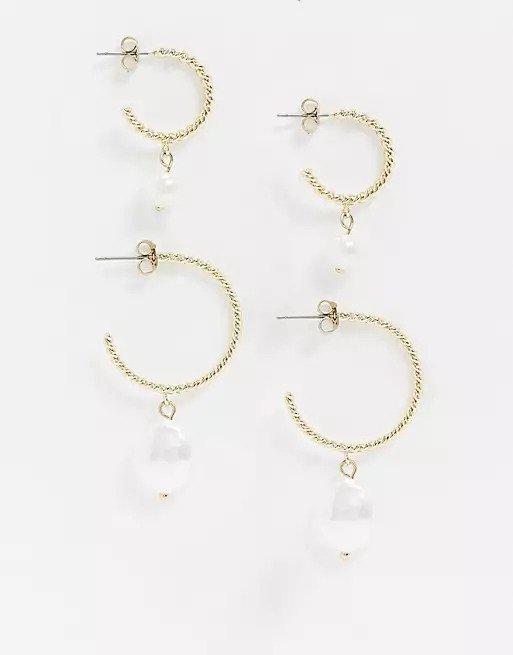 Сережки в наборі Pieces кільця з штучними перлами S113 золотисті (P-6910806230888)
Сережки в наборі Pieces кільця з штучними перлами S113 золотисті (P-6910806230888)