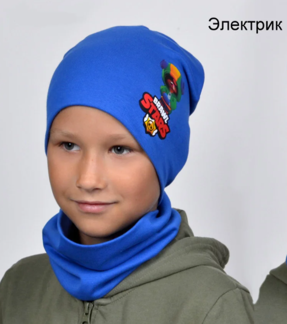 Трикотажная шапка и хомут KiriKiri р. 54-57 детский комплект для мальчика от 9 лет Brawl Stars Леон электрик
Трикотажная шапка и хомут KiriKiri р. 54-57 детский комплект для мальчика от 9 лет Brawl Stars Леон электрик