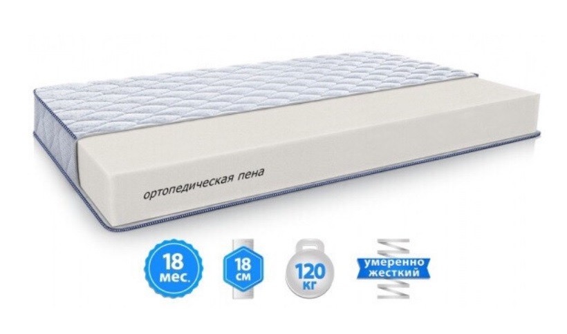 БЕСПРУЖИННЫЙ Матрас Sleep&Fly ARGON 70x190 см 18 см ВЫСОТА, EMM Sleep&Fly Silver Edition ARGON / АРГОН , Ортопедический , Высокий, Нагрузка до 120 КГ
БЕСПРУЖИННЫЙ Матрас Sleep&Fly ARGON 70x190 см 18 см ВЫСОТА, EMM Sleep&Fly Silver Edition ARGON / АРГОН , Ортопедический , Высокий, Нагрузка до 120 КГ