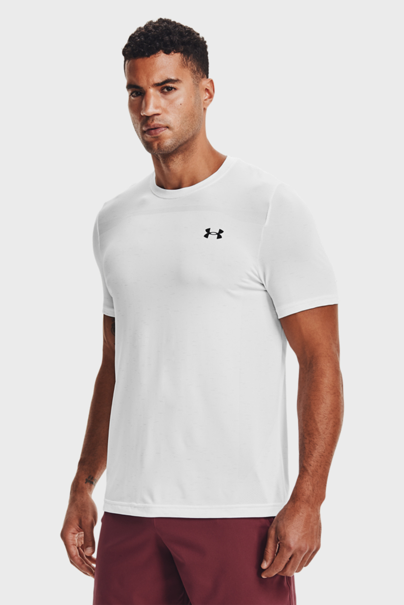 Мужская белая футболка UA Seamless SS-WHT Under Armour 1361131-100, Мужская белая футболка UA Seamless SS-WHT Under Armour S 1361131-100
Мужская белая футболка UA Seamless SS-WHT Under Armour 1361131-100, Мужская белая футболка UA Seamless SS-WHT Under Armour S 1361131-100