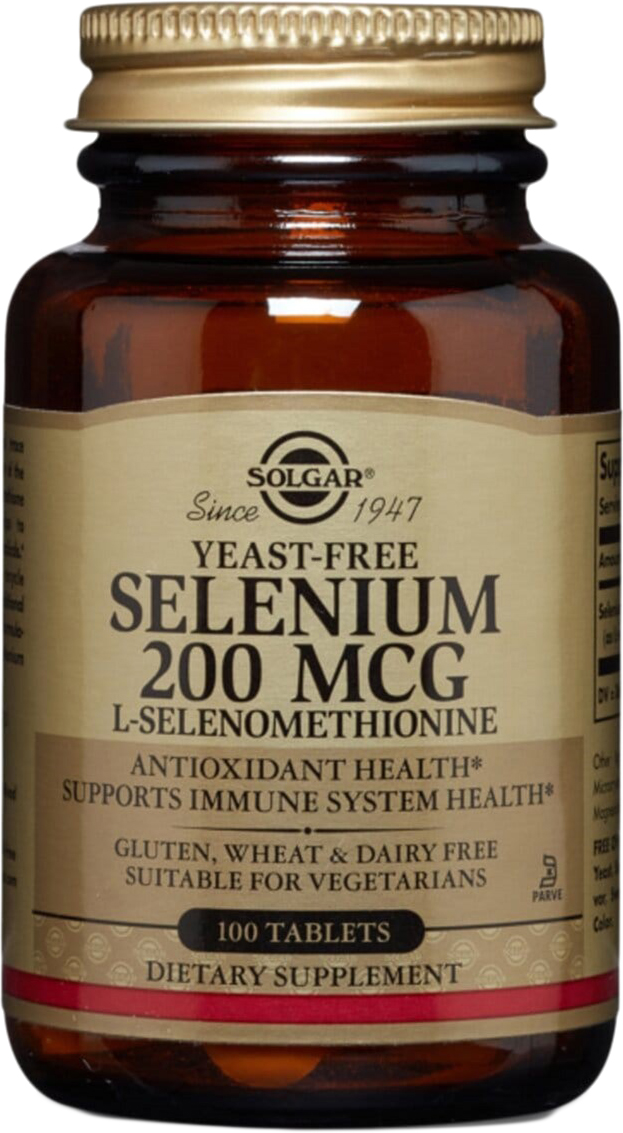 Селен, Solgar ( Селенометионин), Selenium, Yeast-Free, 200 мкг, 100 таблеток (33984025578)
Селен, Solgar ( Селенометионин), Selenium, Yeast-Free, 200 мкг, 100 таблеток (33984025578)